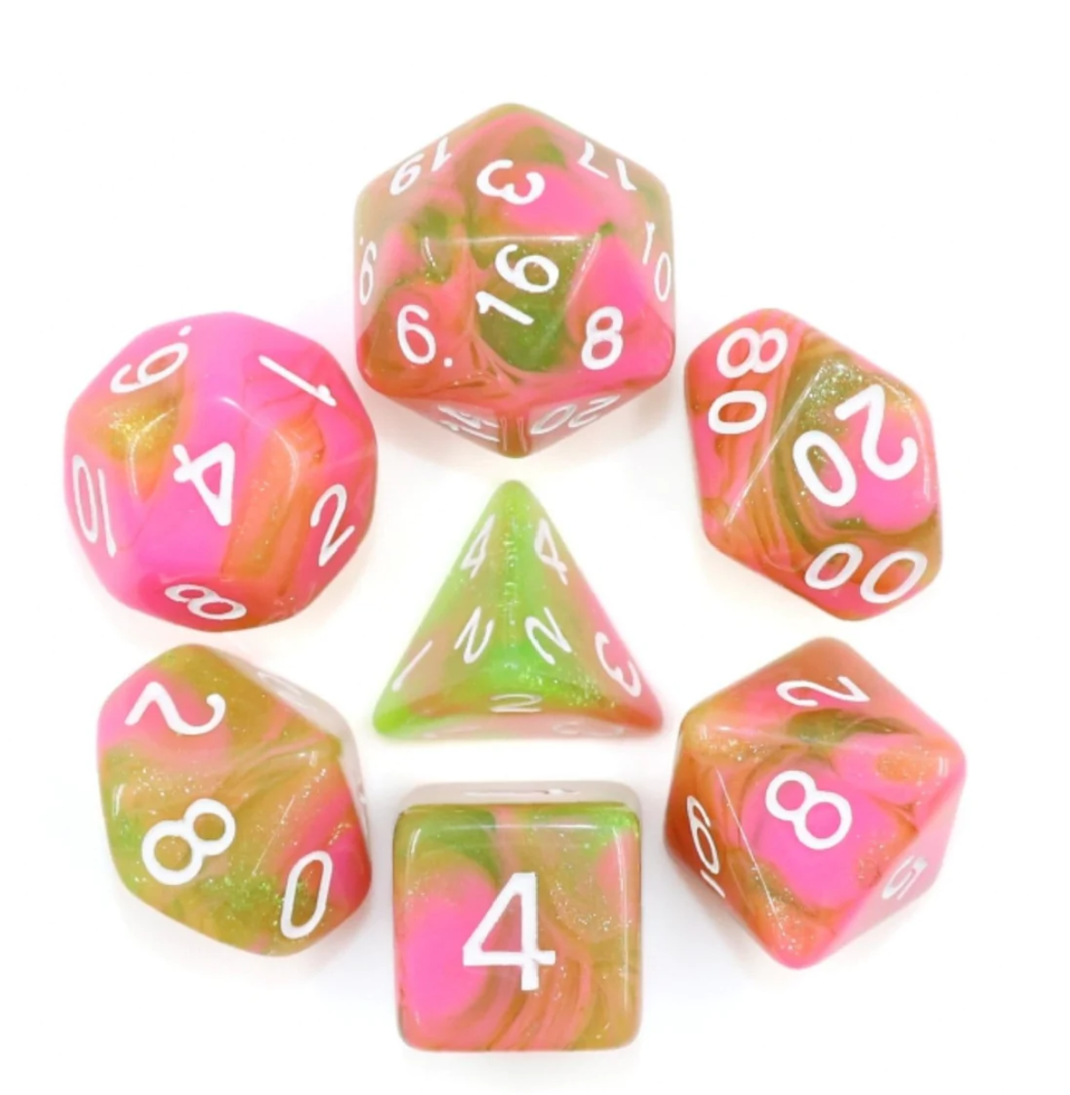 Foam Brain - Apple Taffy RPG Dice Set