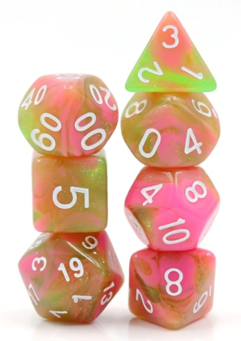 Foam Brain - Apple Taffy RPG Dice Set