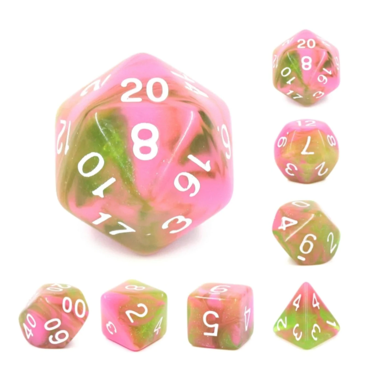 Foam Brain - Apple Taffy RPG Dice Set