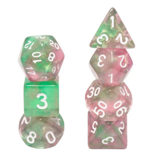 Foam Brain - Glow in the Dark Rebirth RPG Dice Set