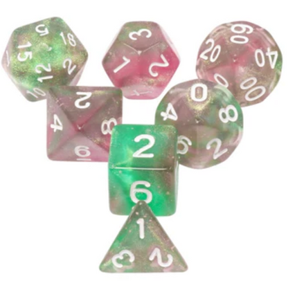 Foam Brain - Glow in the Dark Rebirth RPG Dice Set