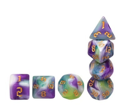 Foam Brain - Siberian Iris RPG Dice Set
