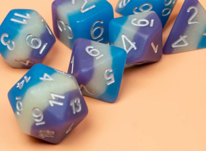 Foam Brain - Blueberry Snow Cone RPG Dice Set