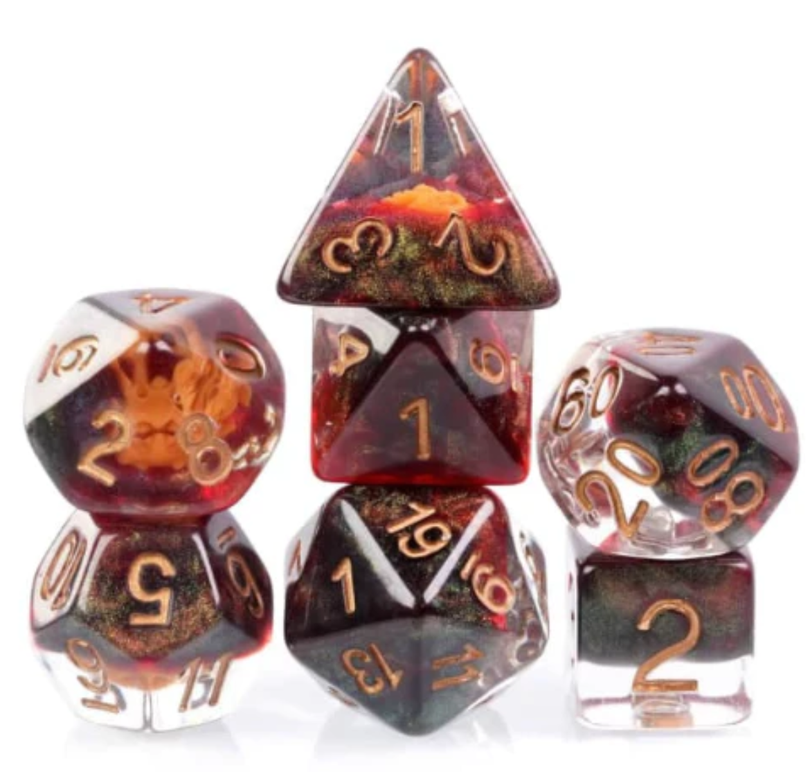 Foam Brain - Dragon Mask RPG Dice Set