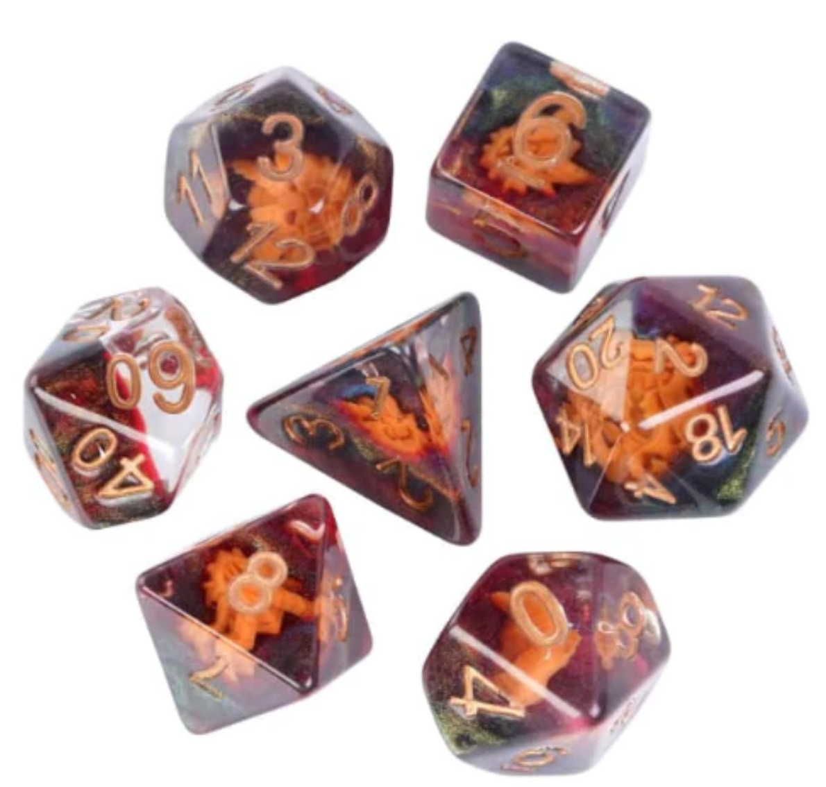 Foam Brain - Dragon Mask RPG Dice Set