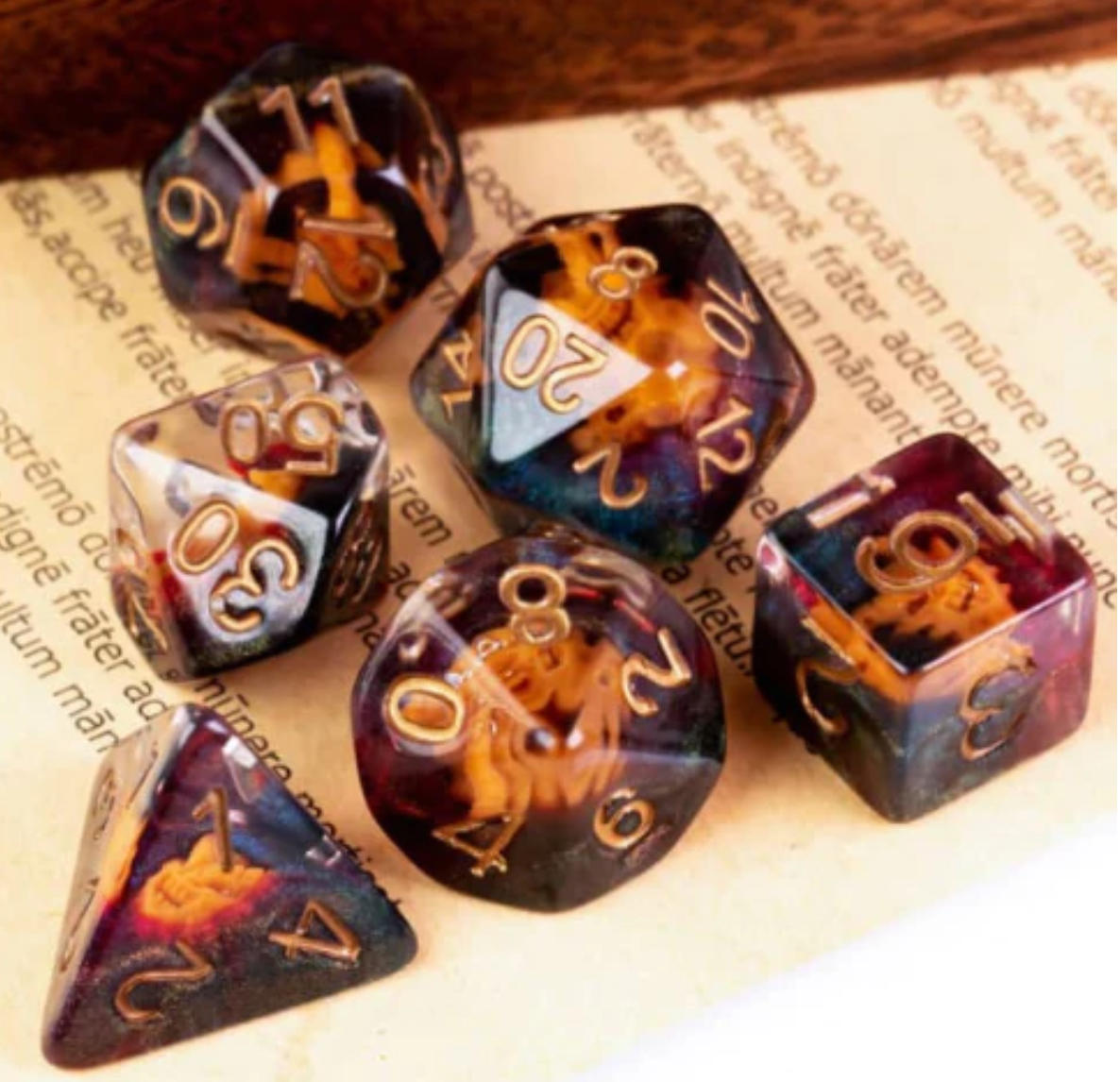 Foam Brain - Dragon Mask RPG Dice Set