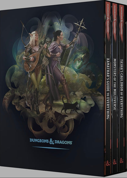 D&D Rules Expansion Gift Set (D&D Books) Tasha's Cauldron of Everything, Xanathar's Guide to Everything, Monsters of the Multiverse and DM Screen