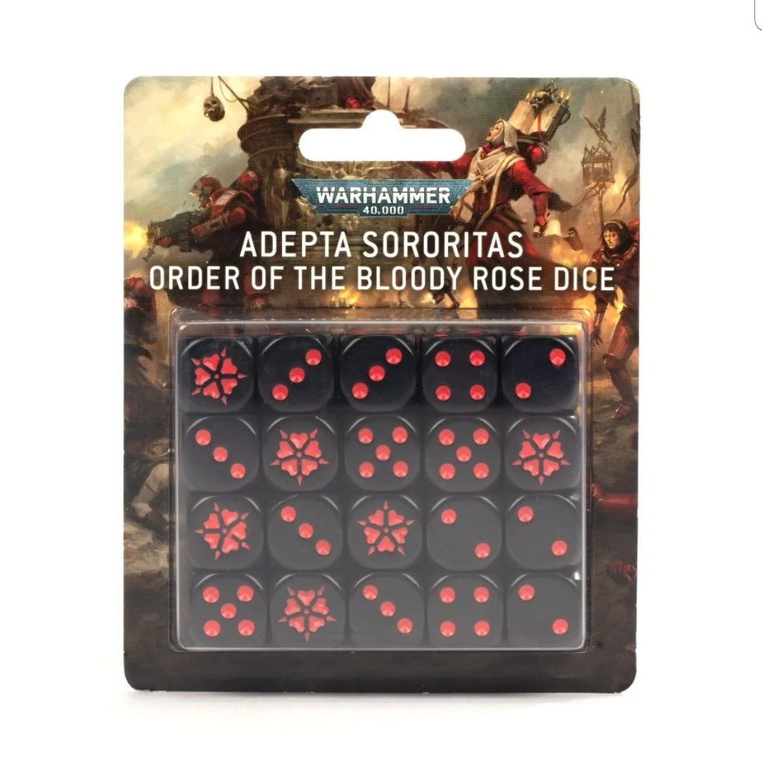 40K - Adepta Sororitas Order of The Bloody Rose Dice Set