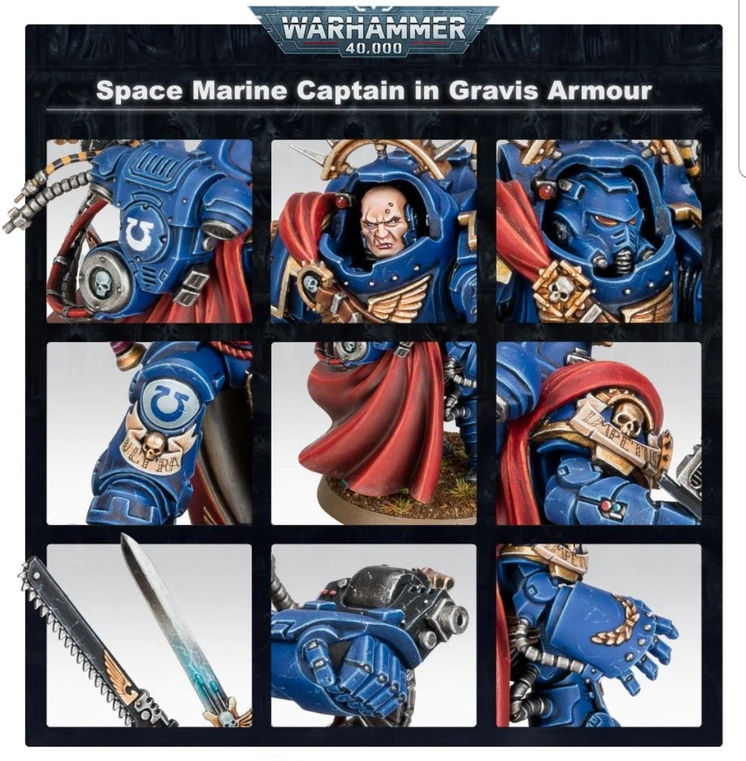 40K - Space Marines Captain in Gravid Armour