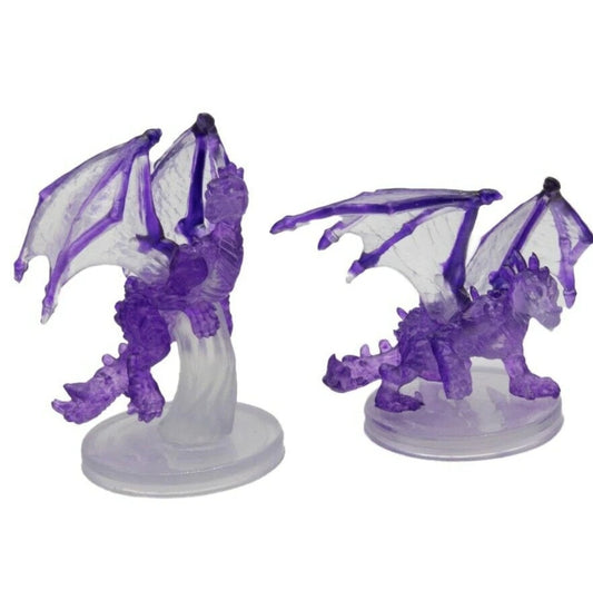 Dungeons and Dragons - Icons of The Realms: Fizban's Treasury of Dragons Promo - Amethyst Dragon Wyrmling