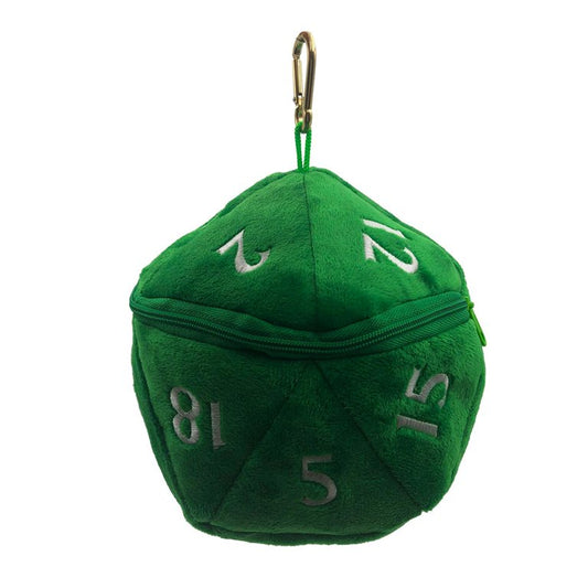 D&D - Green d20 Plush Dice Bag