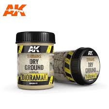 AK-Interactive: (Texture) TERRAINS DRY GROUND - 250ml (Acrylic)