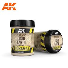 AK-Interactive: (Texture) TERRAINS LIGHT EARTH - 250ml (Acrylic)