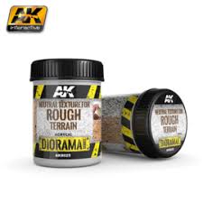 AK-Interactive: (Texture) NEUTRAL FOR ROUGH TERRAINS - 250ml (Acrylic