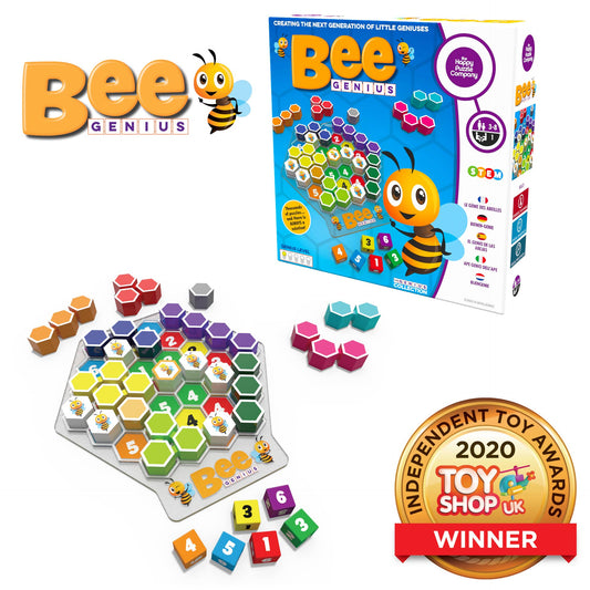 MukikiM - Bee Genius- Award Winner 46656 Solution Game For Ages 3+ Kid