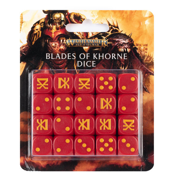 AOS - Blades of Khorne Dice Set