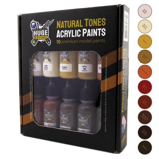 Huge Miniatures - Natural Tones Acrylic Paint Set