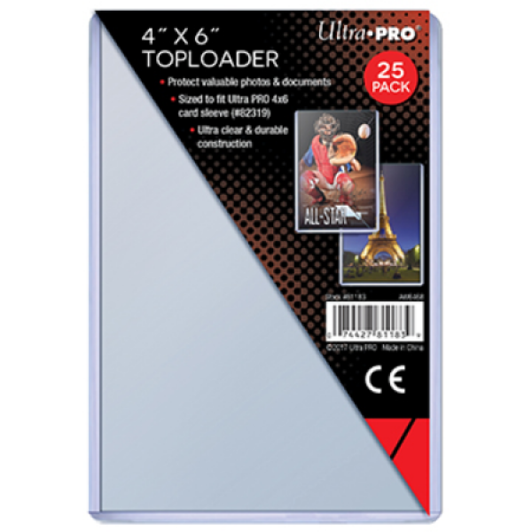 Ultra Pro Toploader 4” x 6”