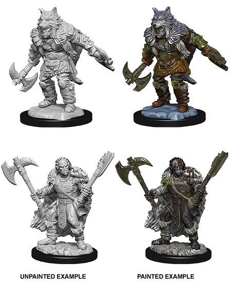 D&D Nolzur’s Marvelous Miniatures: W09 - Male Half-Orc Barbarian