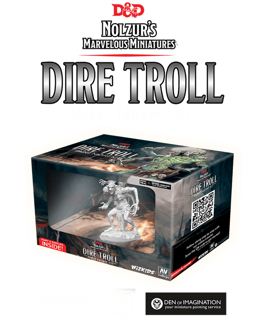 D&D Nolzur’s Marvelous Miniatures: Dire Troll Paint Night Kit