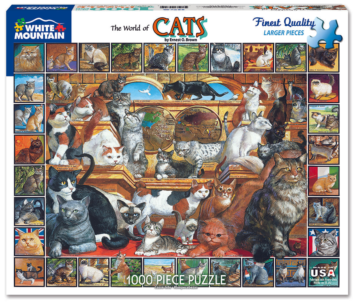 Puzzles - The World of Cats (1000 pieces)