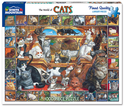 Puzzles - The World of Cats (1000 pieces)