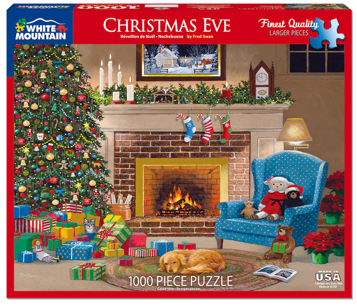 White Mountain Puzzles - Christmas Eve 1000 Piece Puzzle