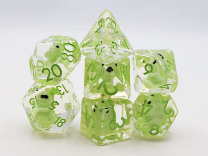 Foam Brain - BABY T REX RPG DICE SET