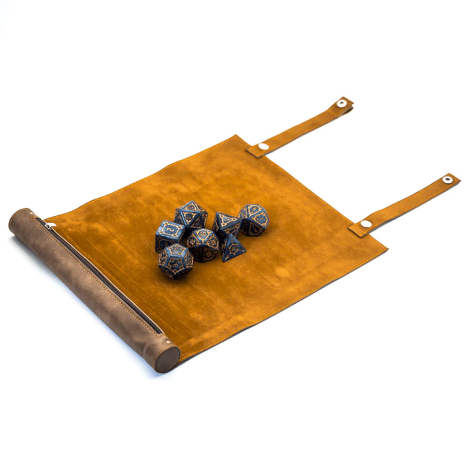 Foam Brain - Brown Leather Foldable Dice Mat