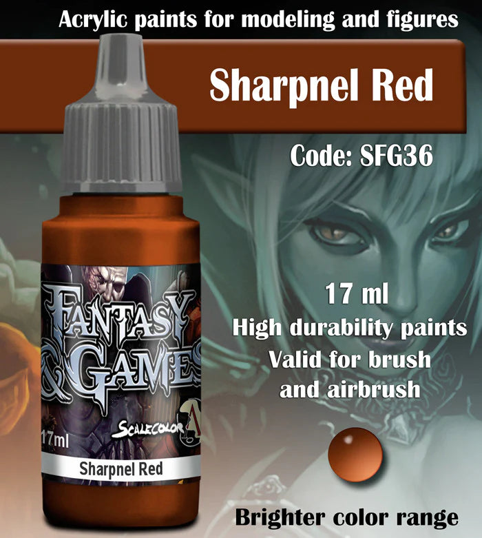 Scale 75 - Fantasy & Games Sharpnel Red