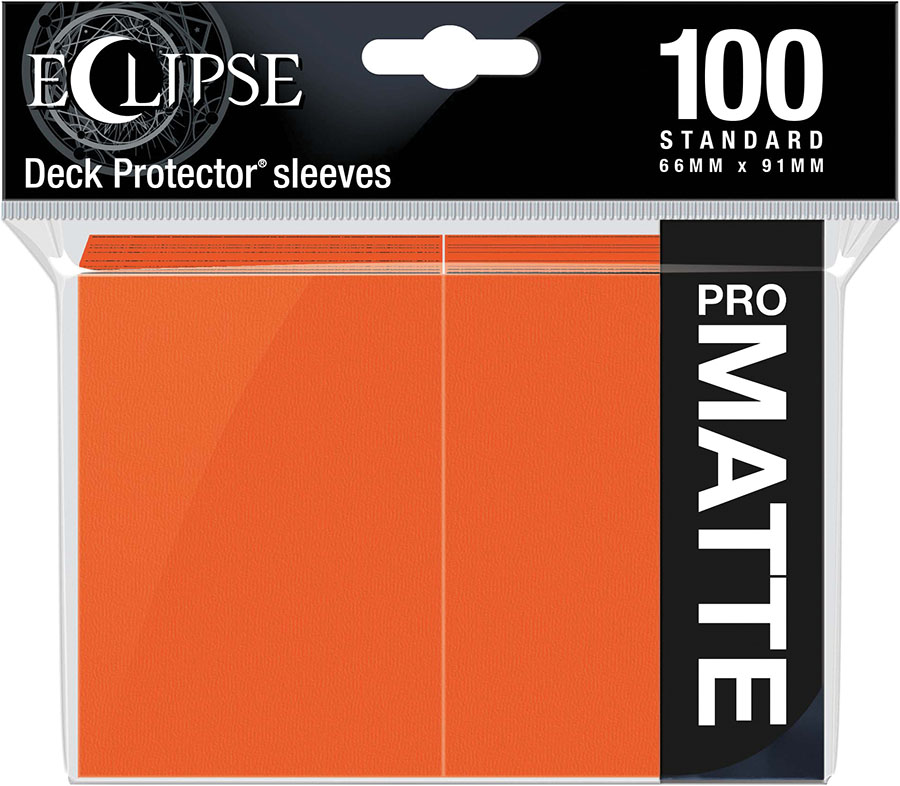 Ultra Pro Eclipse Matte Standard Sleeves - Pumpkin Orange