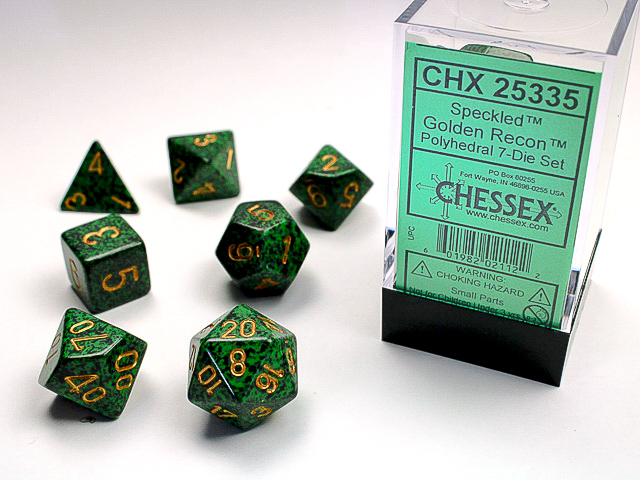 Chessex - Speckled Golden Recon-7 Die Set