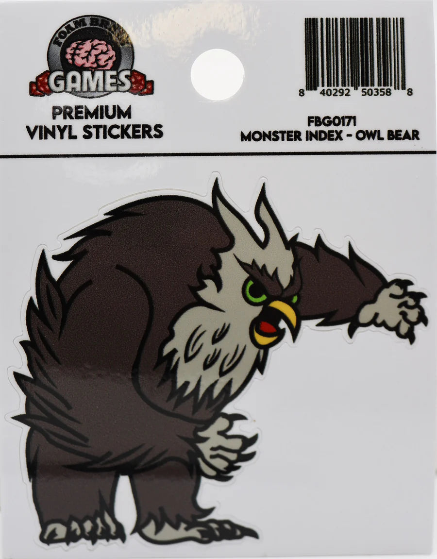 MONSTER INDEX STICKER: OWL BEAR