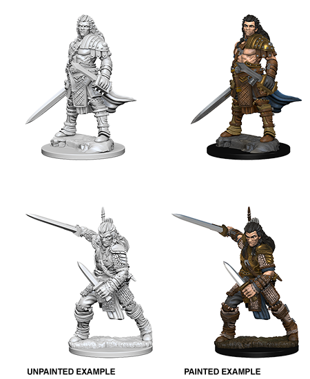 Deepcuts Unpainted Miniatures: W01 - Male Human Fighter