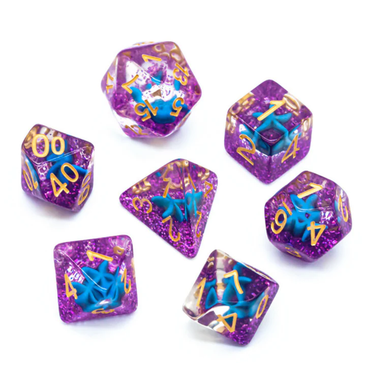 Foam Dice - Otherworldly Starfish Dice Set