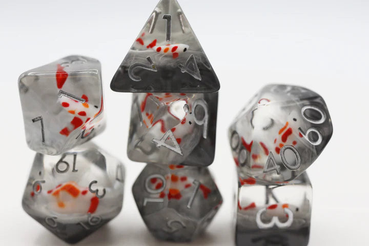 Foam Brain - MISTY WATER KOI RPG DICE SET