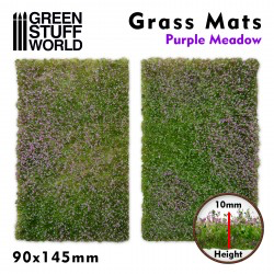 Green Stuff World - Grass Mats Cut-Out Purple Meadow