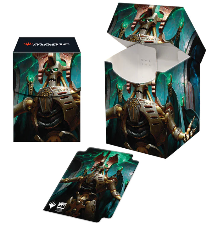 Warhammer 40K Commander Szarekh, the Silent King 100+ Deck Box for Magic: The Gathering