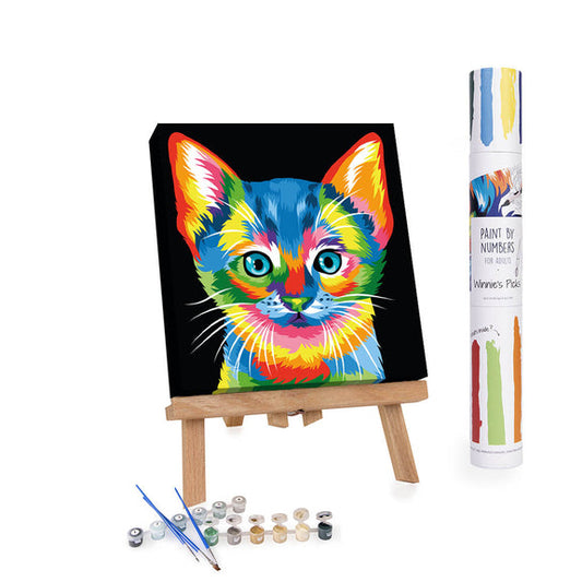 Winnie’s Picks Paint by Number - Colorful Kitten