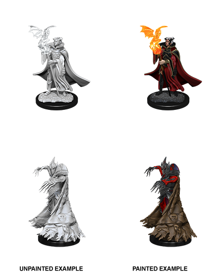 Deep Cuts Unpainted Miniatures:W12 - Cultist & Devil