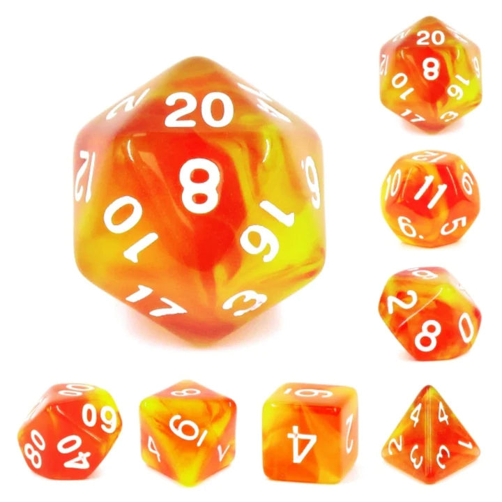 Foam Brain - Rising Phoenix RPG Dice Set