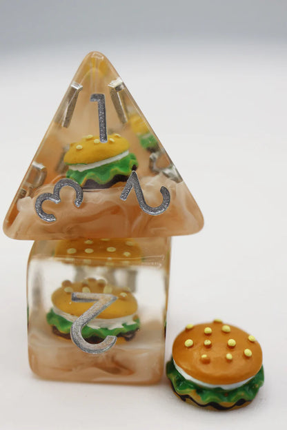 Foam Brain - Hamburger RPG Dice Set