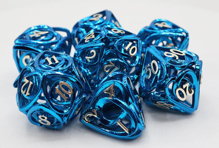 Foam Brain - BLUE HOLLOW HEARTS RPG METAL DICE SET