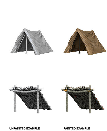 Pathfinders Battles Deepcuts miniatures Tent & Lean To
