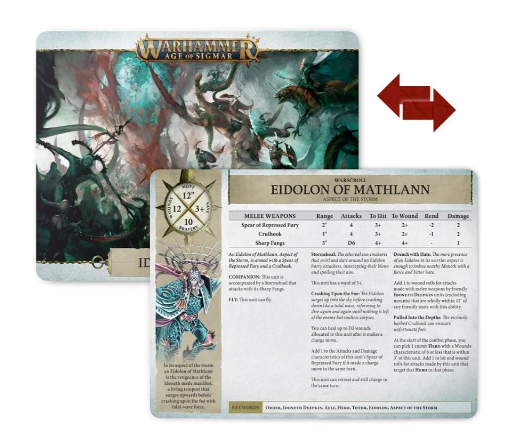 AOS - Warscroll Cards Idoneth Deepkin