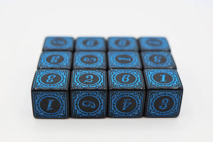 Foam Brain - Magic Burst D6  Dice Set Blue
