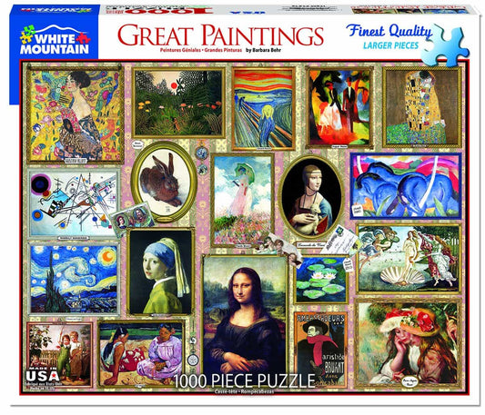 White Mountain Puzzles - Great Paintings 1000 Piece