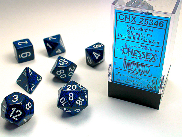 Chessex Speckled Stealth-7 Die Set