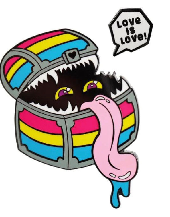 Foam Brain - Mimic Pride Pin - Pansexual