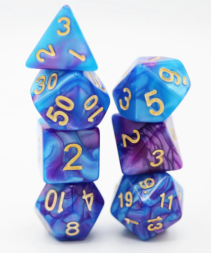 Foam Brain - Delphinium RPG Dice Set